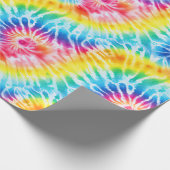 Koele streep wervelt stropdas kleurstof cadeaupapier (Hoek)