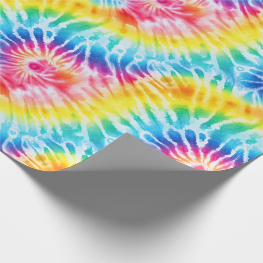 Koele streep wervelt stropdas kleurstof cadeaupapier (Hoek)