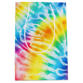 Koele streep wervelt stropdas kleurstof medium cadeauzakje (Voorkant)