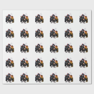 Koele Streetwear Hip-Hop Kat Sleutelhanger Cadeaupapier