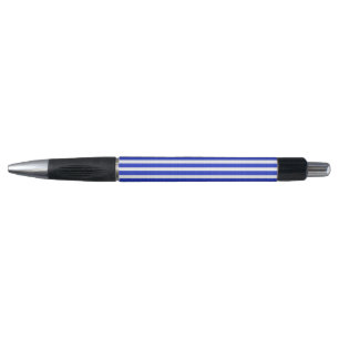 Koele strepen blauwe geometrische pen