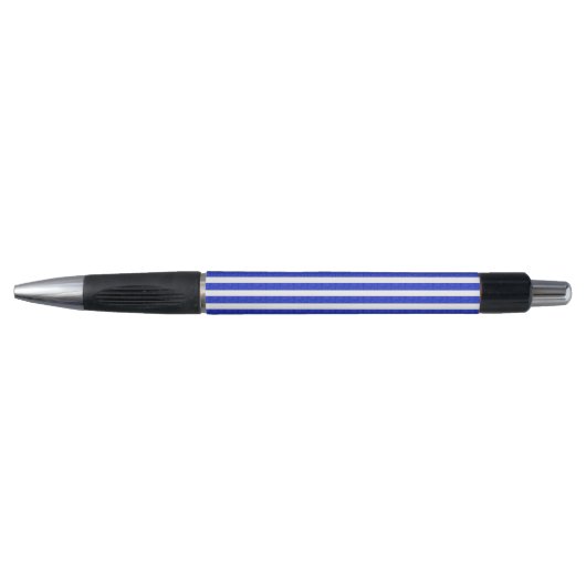 Koele strepen blauwe geometrische pen (Voorkant)