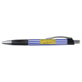 Koele strepen blauwe geometrische pen (Bovenkant)
