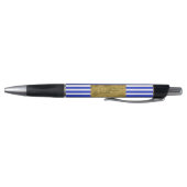 Koele strepen blauwe geometrische pen (Bodem)