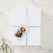 Koele Surfende Panda Beer Cadeaulabel (Met Touw)