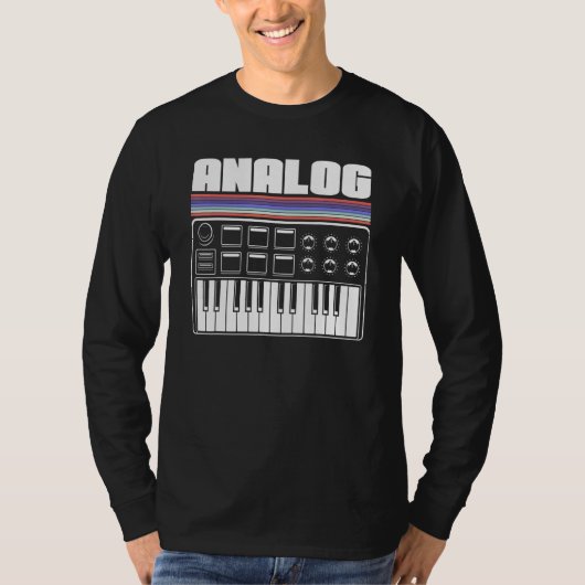 Koele Synthesizer Analoge Zure Machine Nerd Synth  T-shirt (Voorkant)