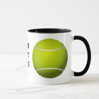 Koele tennisbal mokken