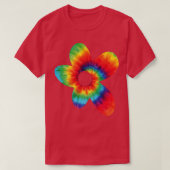 Koele Tie Dye Bloem T-shirt (Design voorkant)