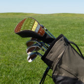 koele tinten gestreepte monogram golfheadcover (Insitu)