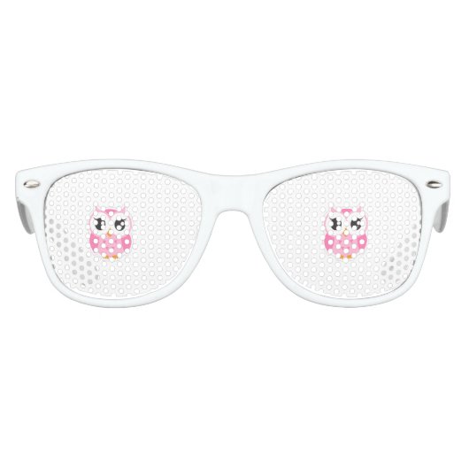 Koele trendy cartoon uil kinder zonnebril (Voorkant)