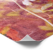 Koele, trendy kunst van romantisch bloemenpatroon poster (Hoek)