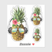 Koele Tropische Ananas Vinyl Stickers (Vel)
