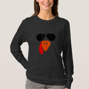 Koele Turkije Gezicht Zonnebril Pelgrim Dankdag D T-shirt