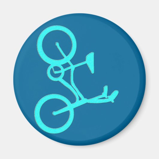 Koele Turquoise fietsproducten Magneet (Voorkant)