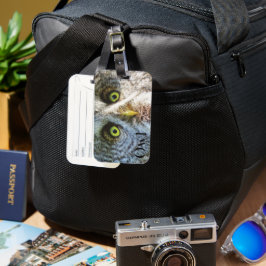 Koele Uil Bagage Label