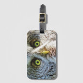 Koele Uil Bagage Label (Voorkant (verticaal))