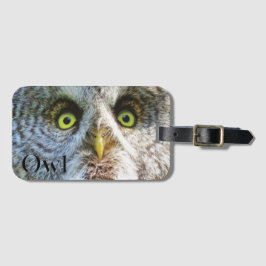 Koele Uil Bagage Label