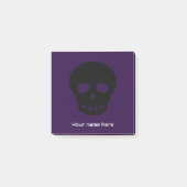 Koele Unieke Gothic Schedel Paarse en Zwart Post-it® Notes (Voorkant)