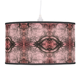 Koele unieke roze en zwarte Abstracte patroonlamp