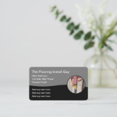 Koele unieke vloerinstallatie visitekaartje (Staand voorkant)