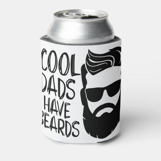 Koele vaders hebben baarden blikjeskoeler (Blikje Achterkant)