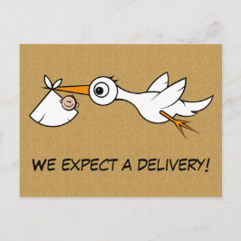 Koele verwachting zwangerschap briefkaart