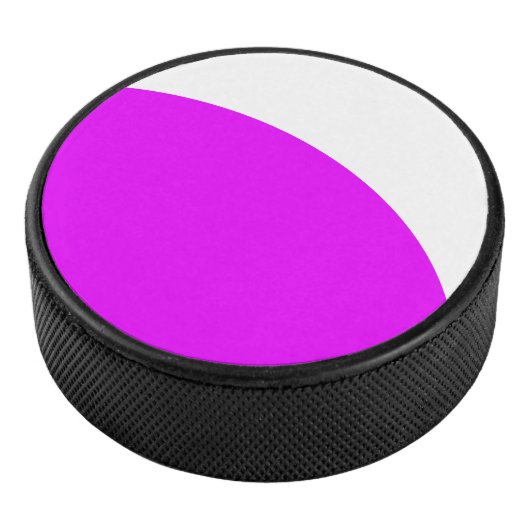 Koele Vette Heldere Levendige Roze Witte Dynamisch Hockey Puck (3/4)