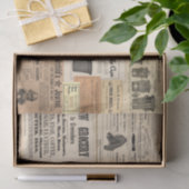 koele vintage krant feest zakdoek tissuepapier (Geschenk)