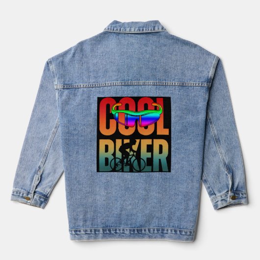 Koele Vintage Motorrijder Denim Jacket (Achterkant)