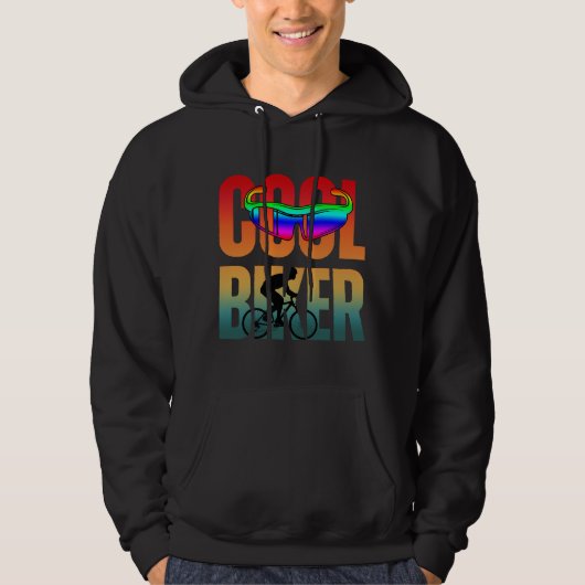 Koele Vintage Motorrijder Hoodie (Voorkant)