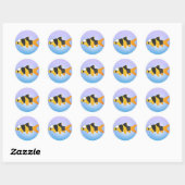 Koele vis - Clown loach Ronde Sticker (Vel)