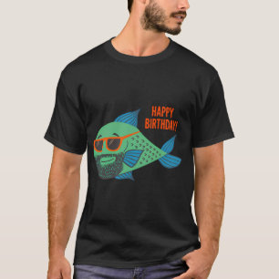 Koele vis gefeliciteerd met verjaardag — Grappige  T-shirt