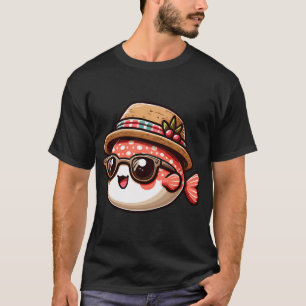 Koele Vis in Hoed T-shirt