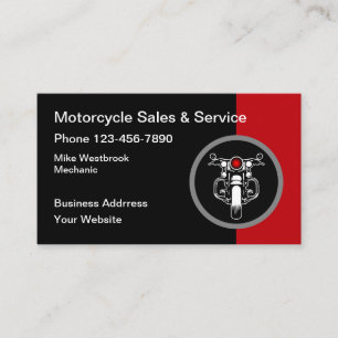Koele Visitekaartjes met Motor Thema