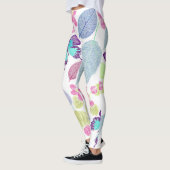 koele vlinder, bladeren, bloemontwerp leggings (Links)