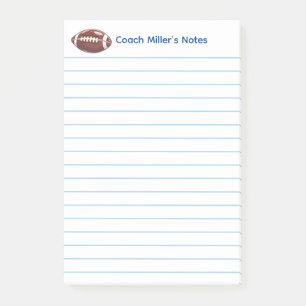 Koele Voetbalcoach Gelijnd Aangepast Post-it® Notes