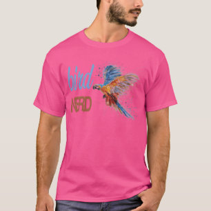 koele vogel die naar mannen kijkt , vogelvogel t-shirt