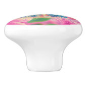 Koele vogels met zonnebril bij zonsondergang keramische knop (Zijkant)