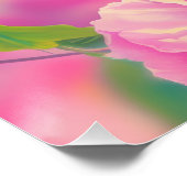 Koele vogels met zonnebril bij zonsondergang perfect poster (Hoek)