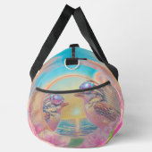 Koele vogels met zonnebril bij zonsondergang plunjezak (Rechts)