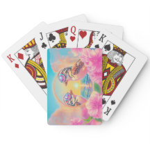 Koele vogels met zonnebril bij zonsondergang