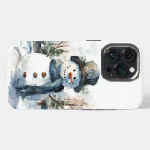 ❄️📱 Koele Vorst Sneeuwman iPhone Hoes 📱❄️ Hoesje (Achterkant horizontaal)