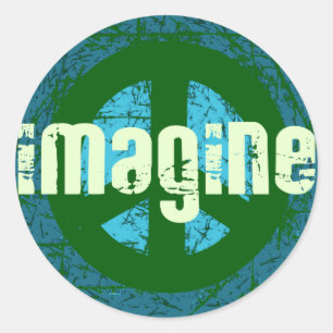 Koele Vrede Anti-oorlog Ronde Sticker