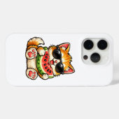 Koele Watermeloen Kat Case-Mate iPhone Case (Achterkant (horizontaal))