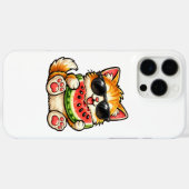 Koele Watermeloen Kat Case-Mate iPhone Case (Achterkant (horizontaal))