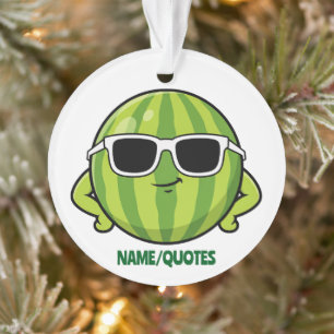 Koele Watermeloen Zonnebril Cartoon Grafisch Ornament