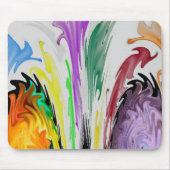 koele waterverf abstract muismat (Voorkant)