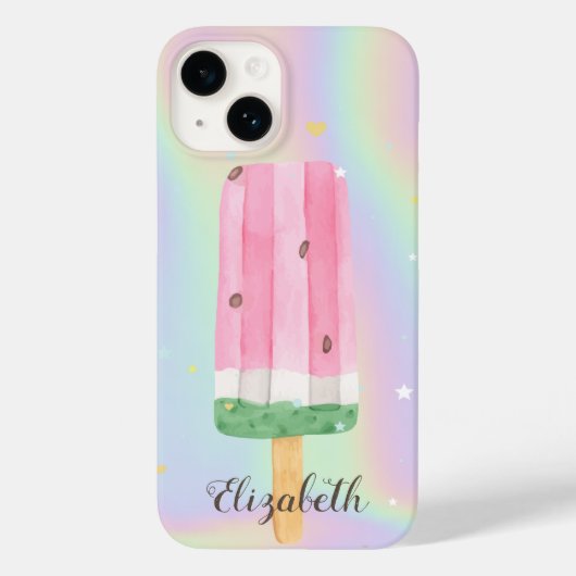 Koele Waterverf IJs Holografisch Case-Mate iPhone Case (Achterkant)