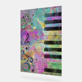 Koele Waterverf Kleurrijke Piano Acryl Bord (Hoek)