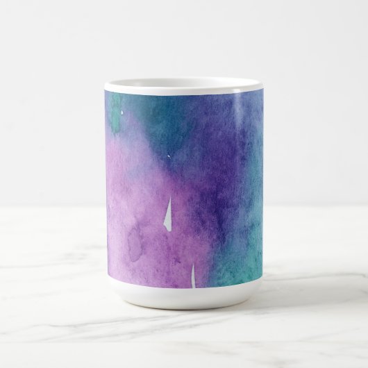 Koele Waterverf Mok Blauw, Groen, Paarse (Center)